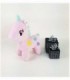 UNICORNIO DE PELUCHE COLOR ROSA