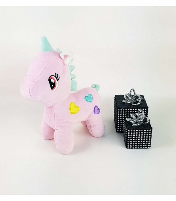 UNICORNIO DE PELUCHE COLOR ROSA