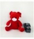 OSITO DE PELUCHE COLOR ROJO