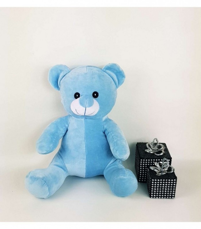 OSITO DE PELUCHE COLOR CELESTE