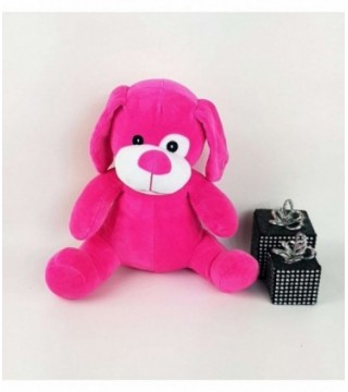 PERRITO DE PELUCHE COLOR ROSADO