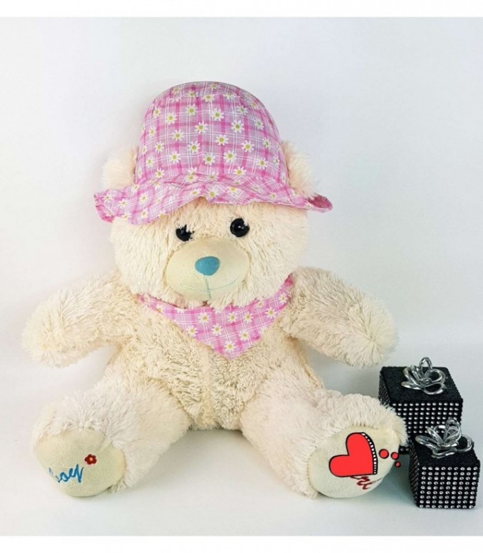 OSO DE PELUCHE CON SOMBRERO