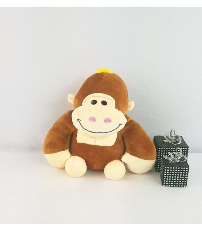 GORILA DE PELUCHE COLOR MARRON