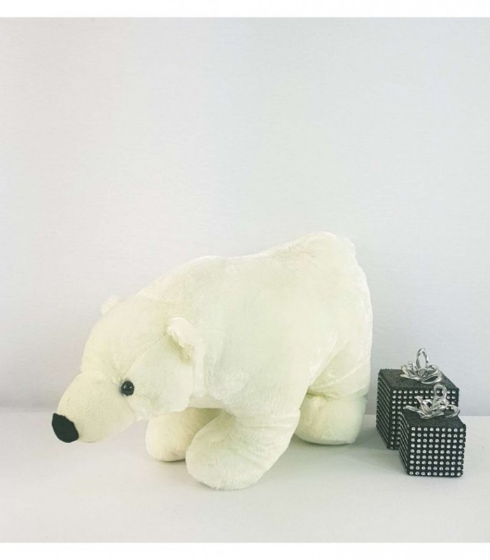 OSO POLAR DE PELUCHE COLOR BLANCO