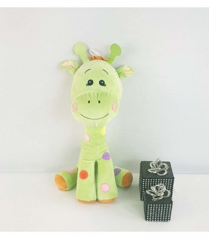 JIRAFA DE PELUCHE COLOR VERDE