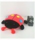 ESCARABAJO DE PELUCHE COLOR NEGRO CON ROSADO