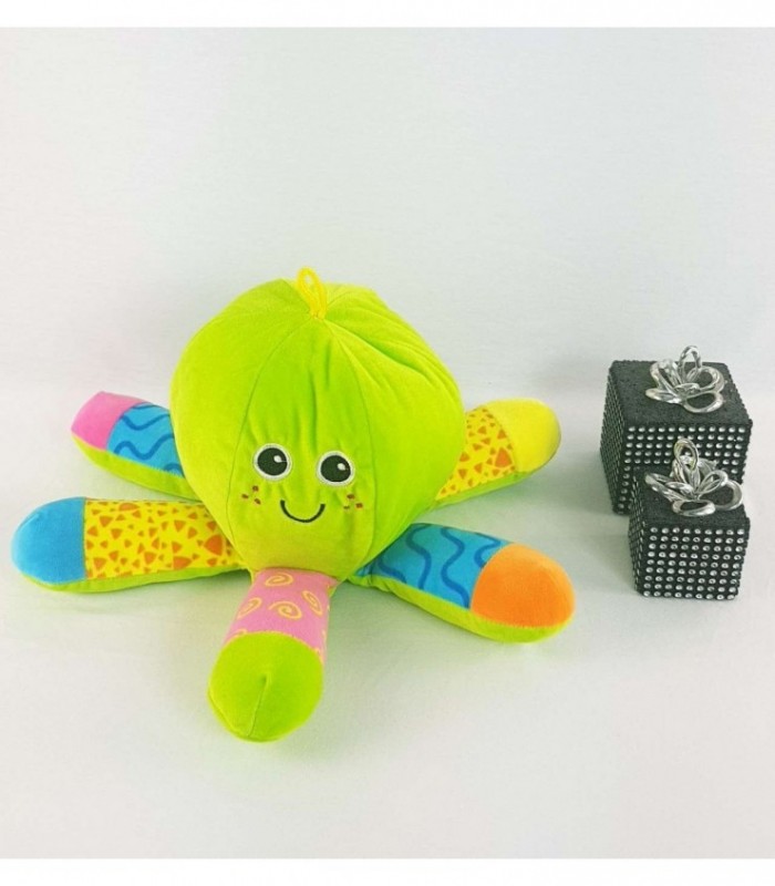 PULPO DE PELUCHE COLOR VERDE COLORIDO