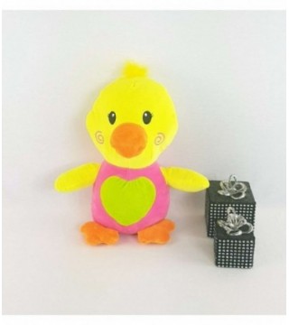 POLLITO DE PELUCHE COLOR AMARILLO Y ROSADO