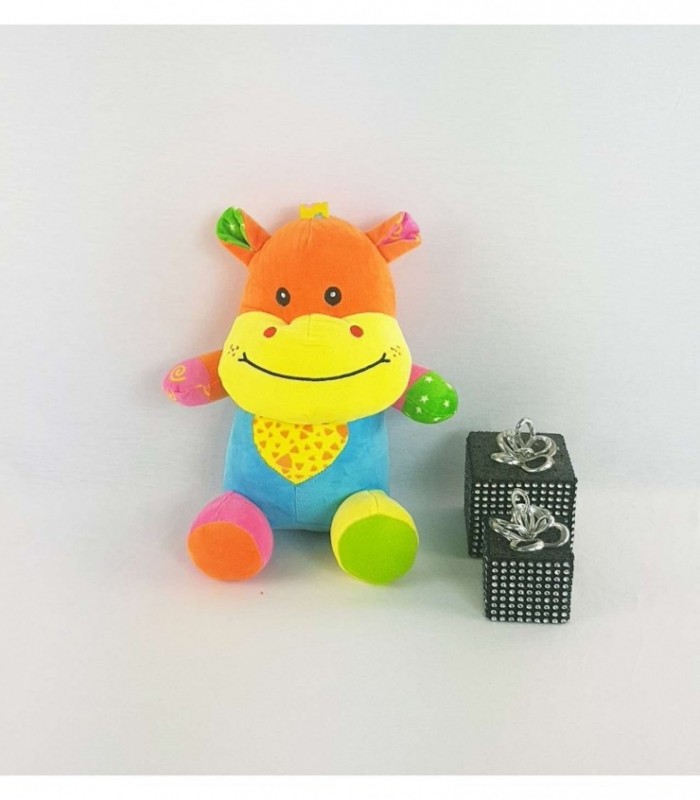 HIPOPOTAMO DE PELUCHE COLORIDO