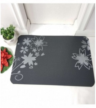 TAPETE 0.50X0.80 COLOR NEGRO ESTAMPADO