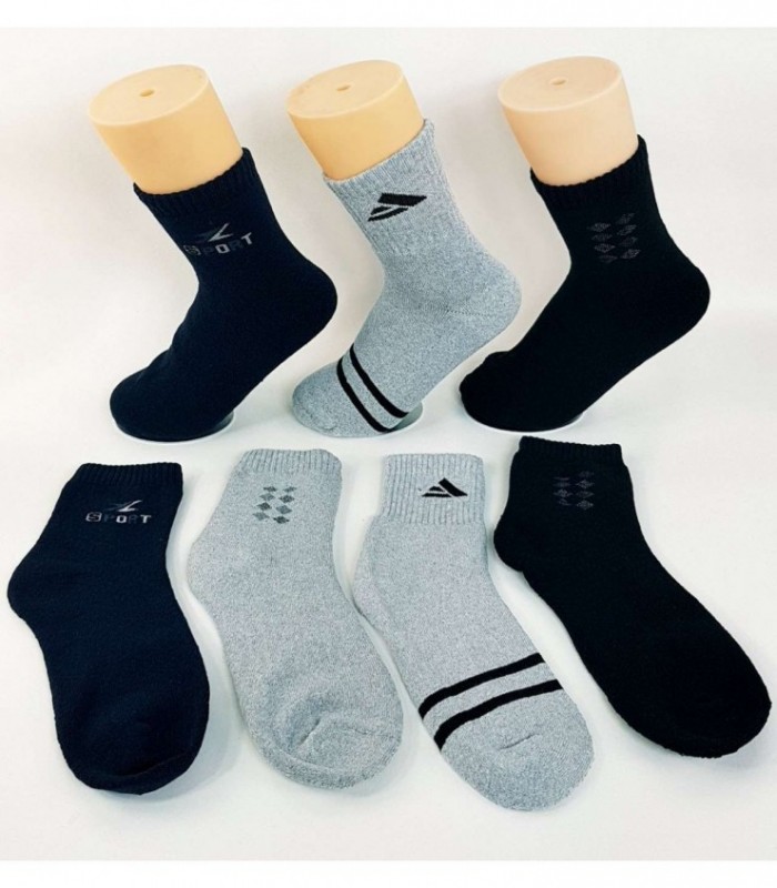 MEDIA  LARGO ATOALLADO -  MASCULINO