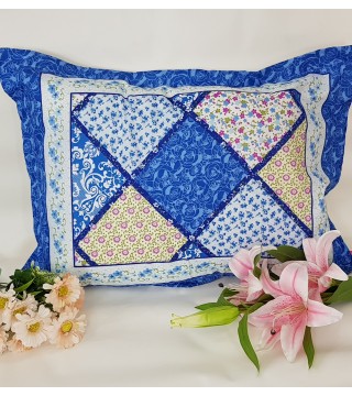 FUNDA PARA ALMOHADA 0.50X0.70 ESTAMPADO AZUL CLARO