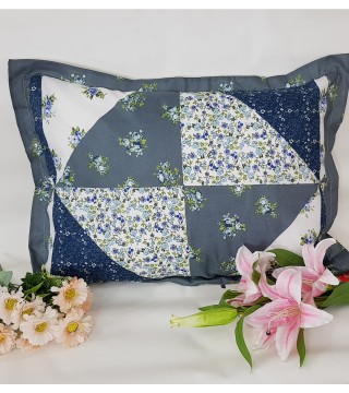 FUNDA PARA ALMOHADA 0.50X0.70 ESTAMPADO AZUL