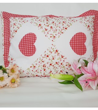 FUNDA PARA ALMOHADA 0.50X0.70 ESTAMPADO BLANCO